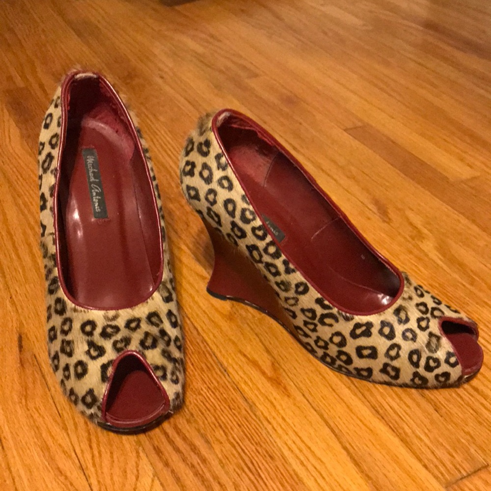 Leopard wedges